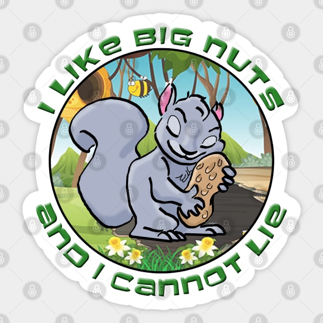 I Like Big Nuts Sticker by marengo